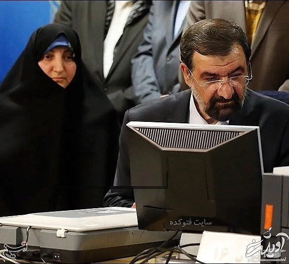 محسن رضایی و همسرش